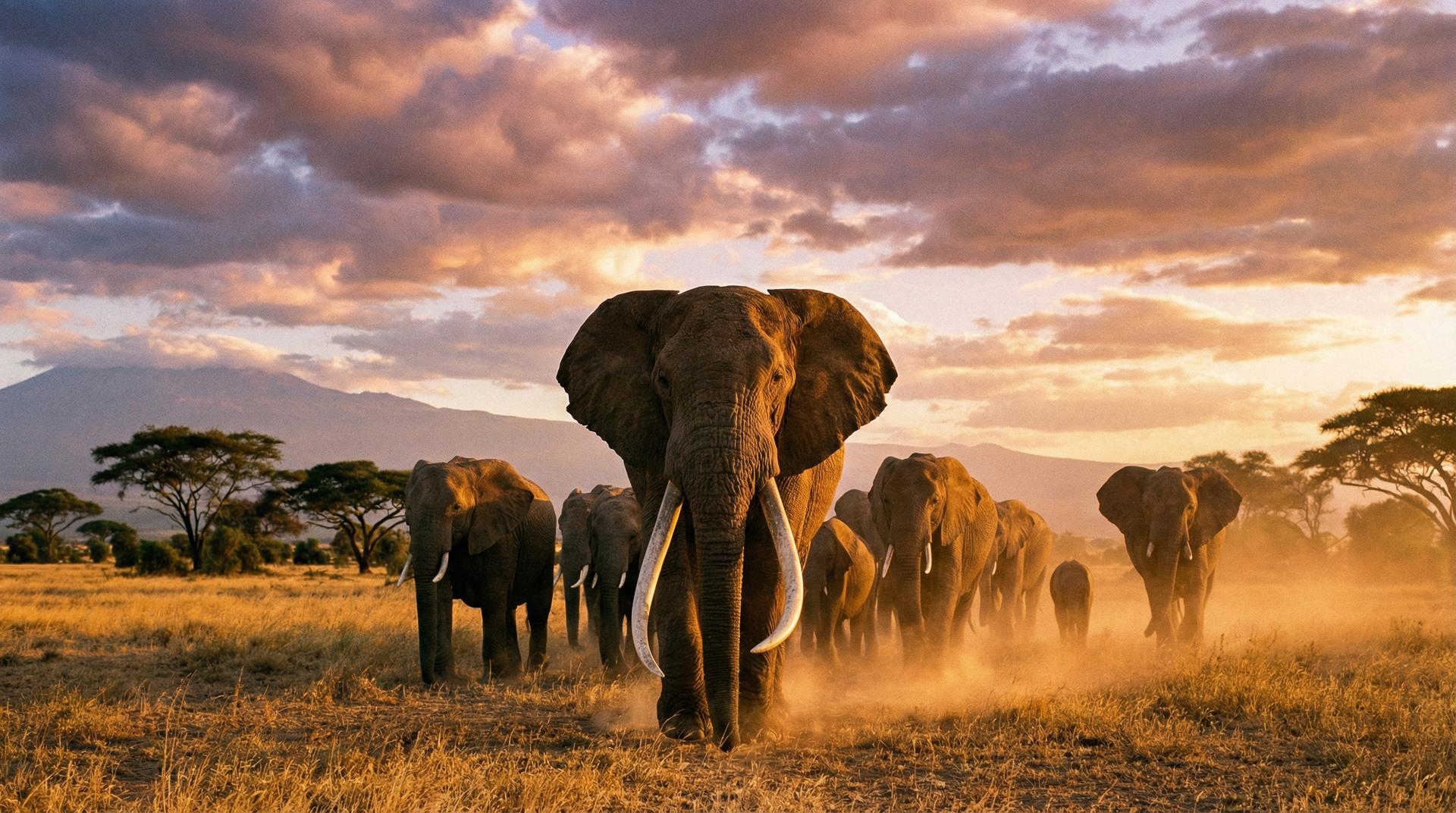 户外露出非洲象视频